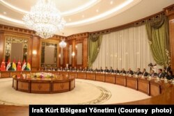 IKBY ile görüşmelere Erdoğan ile birlikte bakanlar ve bürokratlar da katıldı.
