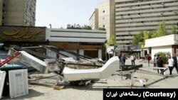 تخریب کافه‌ها در محله اکباتان تهران