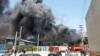 آتش‌سوزی انبار چسب در بازار سید ولی؛ پاچنار تهران 
