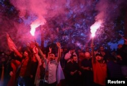 شادمانی طرفداران اردوغان در استانبول