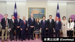 美國副總統兼當選總統賴清德在台北會見美國會眾議院跨黨派訪問團。（2024年4月23日）