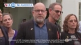 VOA60 America- Relatives of U.S hostages being held in Gaza said meetings with Biden, Netanyahu were “productive and honest”