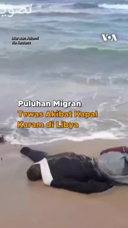 Puluhan Migran Tewas Akibat Kapal Karam di Libya