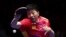 En la imagen un momento de las Finales del Campeonato Mundial de Tenis de Mesa de Busan 2024, el 25 de febrero de 2024 donde juega Ma Long de China 