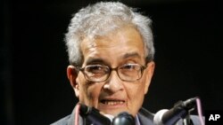 নোবেল পুরস্কার বিজয়ী অর্থনীতিবিদ অমর্ত্য সেন। 