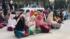بلوچ خواتین کا اسلام آباد میں احتجاج۔