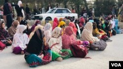 بلوچ خواتین کا اسلام آباد میں احتجاج۔