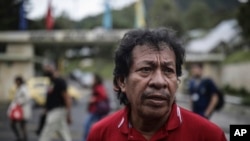 Henry Guerrero, one of the rescuers of the four indigenous children who survived an Amazon plane crash, then braved the jungle for 40 days, speaks near the military hospital where the children are receiving medical care, Bogota, Colombia, June 11, 2023. 