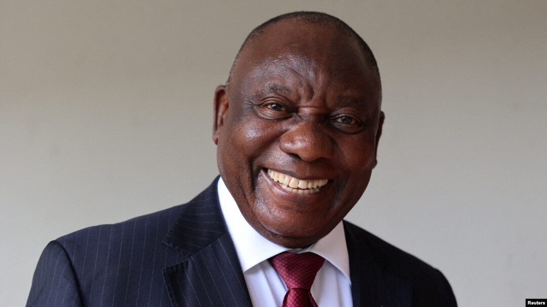 Perezida Cyril Ramaphosa w'Afurika y'Epfo.