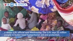 VOA60 Africa - UN seeks $2.56 billion for humanitarian needs in Sudan