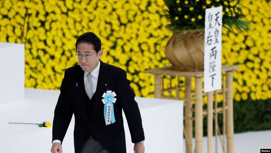 日本二战投降78周年纪念日，岸田首相重申和平承诺但未提对亚洲国家的侵略