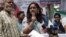 মায়ের ডাক আয়োজিত এক প্রতিবাদ সমাবেশে বক্তব্য রাখছেন সমন্বয়ক সানজিদা ইসলাম তুলি