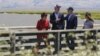 U.S. President Joe Biden tours the Lucy Evans Baylands Nature Interpretive Center and Preserve with California Governor Gavin Newsom, in Palo Alto, Calif., June 19, 2023.