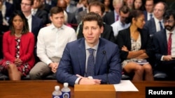 OpenAI CEO Sam Altman testifies before a Senate Judiciary Privacy, Technology & the Law Subcommittee hearing on Capitol Hill in Washington, May 16, 2023.