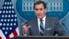 White House national security communications adviser John Kirby speaks about Israel during a press briefing, March 25, 2024, at the White House in Washington.