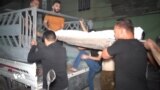مەڕاسیمی بە خاکسپاردنی تەرمی ئەو خێزانەی لە هێرشە درۆنیەکەی نزیک پێنجوێن گیانیان لە دەستدا