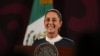 President-elect Claudia Sheinbaum smiles during a press conference at the National Palace in Mexico City, June 10, 2024.