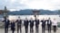 Leaders of G7 nations and European Commission President Ursula von der Leyen pose for a photo during a visit to the Itsukushima Shrine in Miyajima Island as part of the G7 Leaders' Summit in Japan, May 19, 2023.