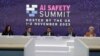 FILE - Britain's Prime Minister Rishi Sunak, center, speaks during a plenary session at the AI Safety Summit at Bletchley Park in Milton Keynes, England, Nov. 2, 2023. 