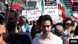 تجمع اعتراضی ایرانیان در لندن، بریتانیا. شنبه ۹ اردیبهشت ۱۴۰۲
