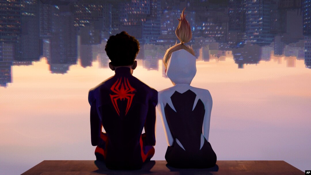 FILE - Image from Sony Pictures Animation, "Spider-Man: Across the Spider-Verse."