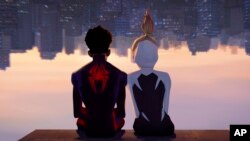 FILE - Image from Sony Pictures Animation, "Spider-Man: Across the Spider-Verse."
