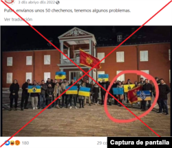 Captura de la publicación realizada en Facebook, traducida al español.