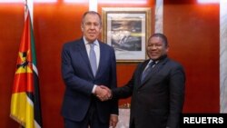 Sergei Lavrov e Filipe Nyusi em Maputo