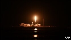 The SpaceX Falcon 9 rocket with the company's Crew Dragon spacecraft lifts off from pad 39A for the Crew-6 mission at NASA's Kennedy Space Center in Cape Canaveral, Florida, early March 2, 2023.