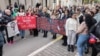 Protest organizacija za ženska prava u Podgorici, 15. decembar 2023. (Foto: Jovan Radulović)