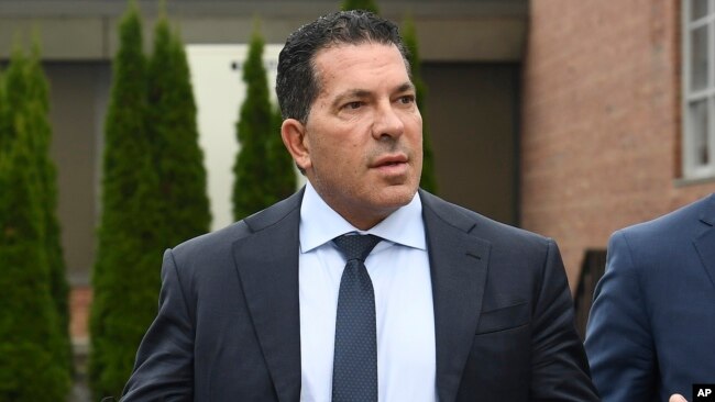 FILE - Lawyer Joseph Tacopina speaks during a news conference in Schoharie, New York, Sept. 2, 2021.