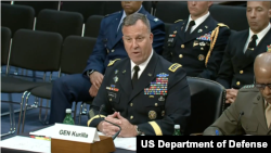 Army Gen. Michael E. Kurilla, commander of U.S. Central Command, testifies about defense authorization request. (File)