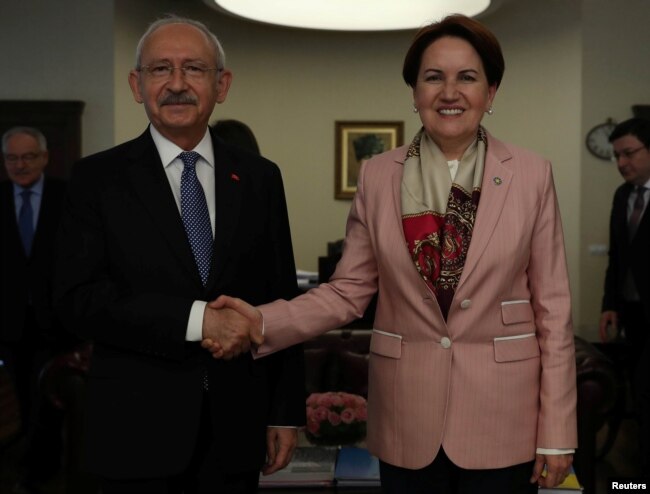 CHP lideri Kemal Kılıçdaroğlu ve İYİ Parti lideri Meral Akşener
