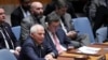 FILE - Josep Borrell, High Representative of the European Union for Foreign Affairs and Security Policy, left, speaks during a Security Council meeting at United Nations headquarters, Feb. 24, 2023. The EU agreed Saturday to new sanctions on Russia over its invasion of Ukraine. 
