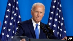 Predsjednik Joe Biden govori na konferenciji za novinare 11. jula 2024. u Washingtonu. Predsjednik Joe Biden odustao je od trke za Bijelu kuću 2024., 21. jula 2024.