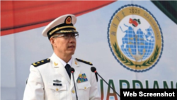 中国新任国防部长、前中国解放军海军司令员董军（网络照片）