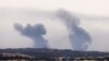 Smoke rises over Gaza, as seen from Israel's maritime border with Gaza in southern Israel, Oct. 27, 2023. 