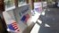 FILE - A ballot completion area is pictured in McCandless, Pennsylvania, Oct. 9, 2020.