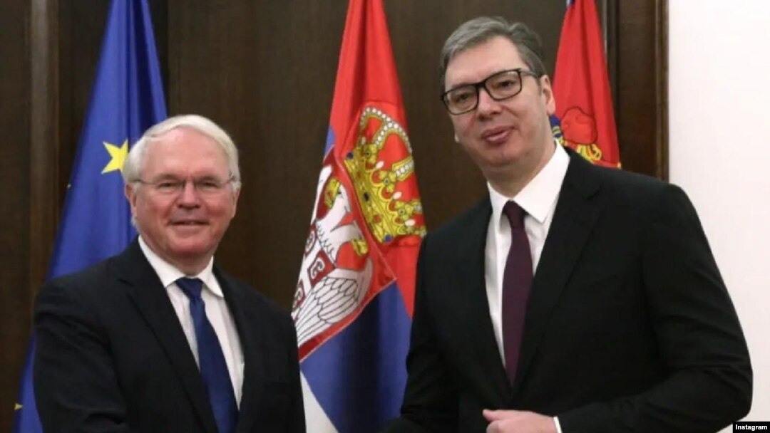 Ambasador SAD Kristofer Hil na sastanku sa predsednikom Srbije Aleksandrom Vučićem