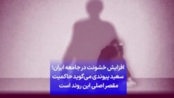 افزایش خشونت در جامعه ایران؛ سعید پیوندی می‌گوید حاکمیت مقصر اصلی این روند است