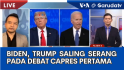 Liputan VOA untuk GarudaTV: Biden dan Trump Saling Serang Pada Debat Capres Pertama