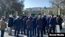 تجمع اعتراضی بازنشستگان در اردبیل، سه‌شنبه ۹ اسفند ۱۴۰۱