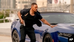 This image released by Sony Pictures shows Will Smith in "Bad Boys: Ride or Die." (Frank Masi/Columbia Pictures-Sony via AP)