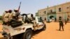 (FILE) Security forces outside the National Prison in Khartoum, Sudan.