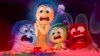 This image released by Disney/Pixar shows, from left, Sadness, voiced by Phyllis Smith, Joy, voiced by Amy Poehler, Disgust, voiced by Liza Lapira, Fear, voiced by Tony Hale and Anger, voiced by Lewis Black, in a scene from "Inside Out 2."