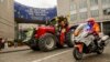 Farm unions protest EU green policies in Brussels