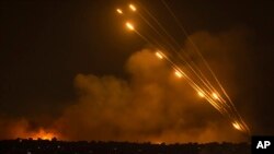 지난 8일 가자지구에서 이스라엘을 향해 로켓이 발사됐다.