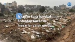 İsrail’in kara harekatının ardından Gazze’de mezarlar zarar gördü 