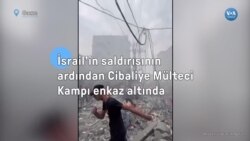 İsrail’in saldırısının ardından Cibaliye Mülteci Kampı enkaz altında
