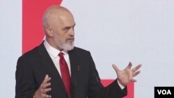 Kryeministri Edi Rama gjatë fjalës në kongresin e Partisë socialiste